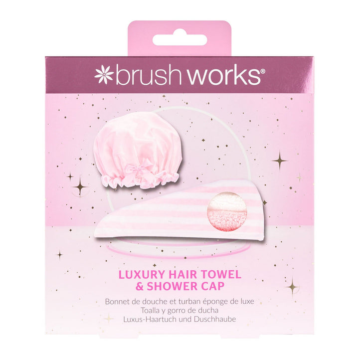 Brushworks Luxury Hair Towel & Shower Cap