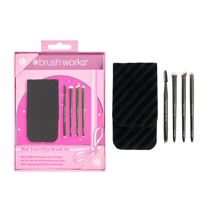 Brushworks Mini Travel Eye Brush Set