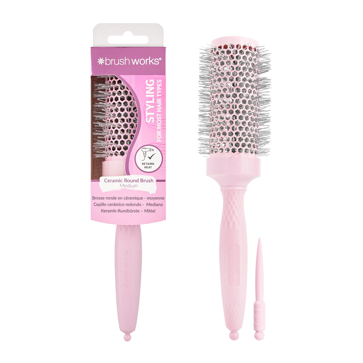Brushworks Ceramic Round Brush - Medium