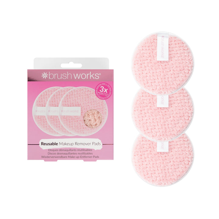 Brushworks Reusable Makeup Remover Pads (Pack of 3)