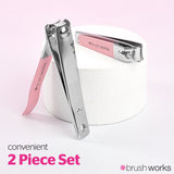 Brushworks Toe & Nail Clipper Set