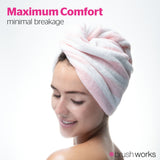 Brushworks Luxury Hair Towels - 2 Pack