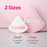 Brushworks Triangular Pillow Puff Duo