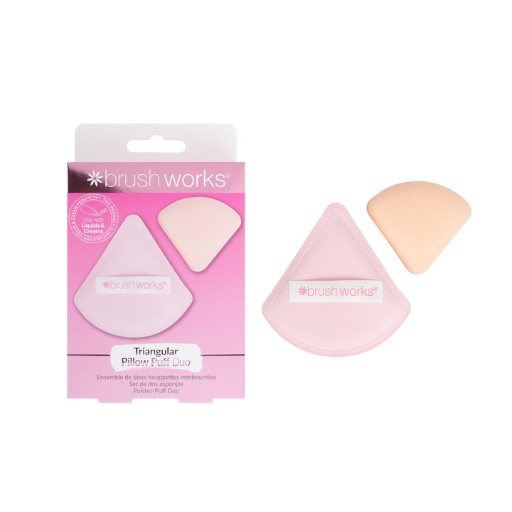 Brushworks Triangular Pillow Puff Duo