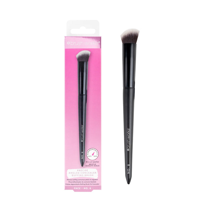 Brushworks No. 8 Precise Angled Concealer Buffing Brush