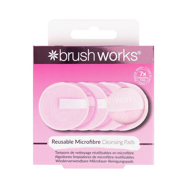 Brushworks Reusable Microfibre Cleansing Pads - 7 Pieces