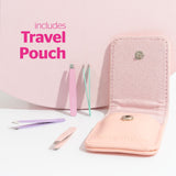 Brushworks Travel Tweezer Set - Pastels