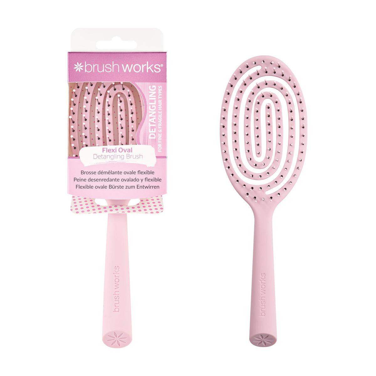 Brushworks Flexi Oval Detangling Hair Brush