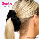 Brushworks Lace Scrunchies - Black & White (2 Pack)